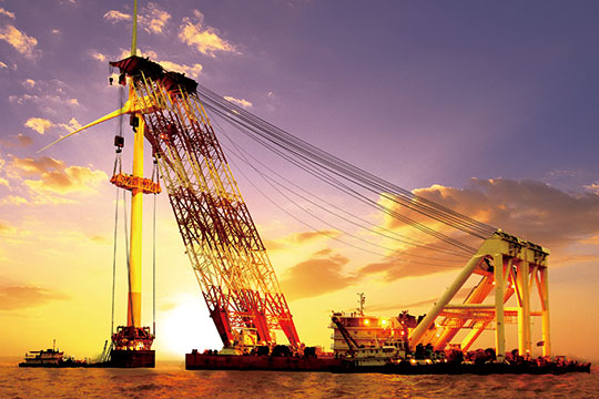 第一台自主知识产权3.6兆瓦海上风电机舱