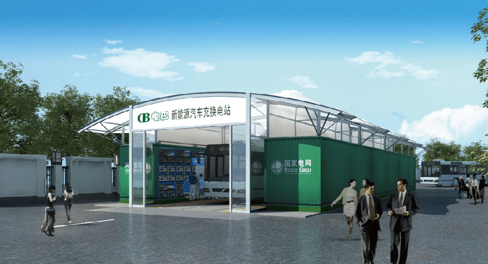 电动大巴集成快换系统